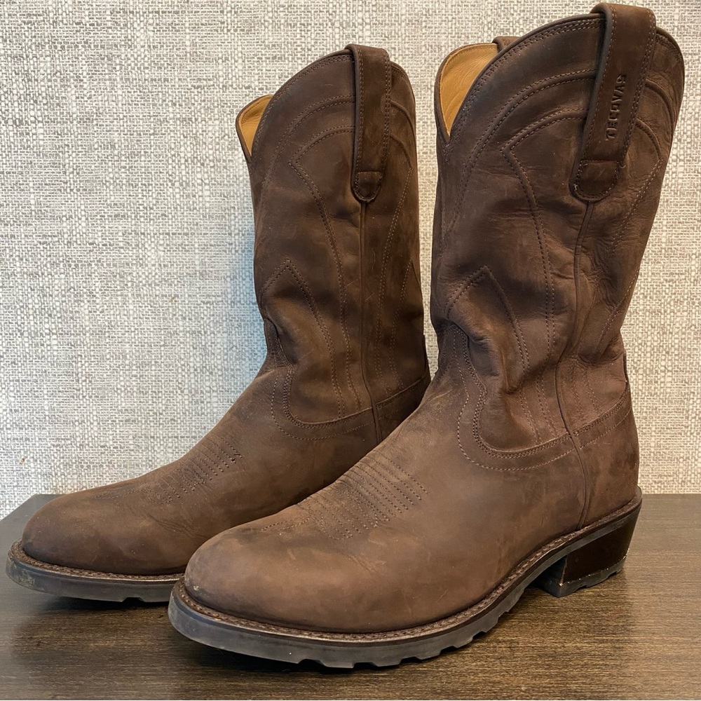 Tecova’s Men’s The Bandera Umber Calfskin 9.5